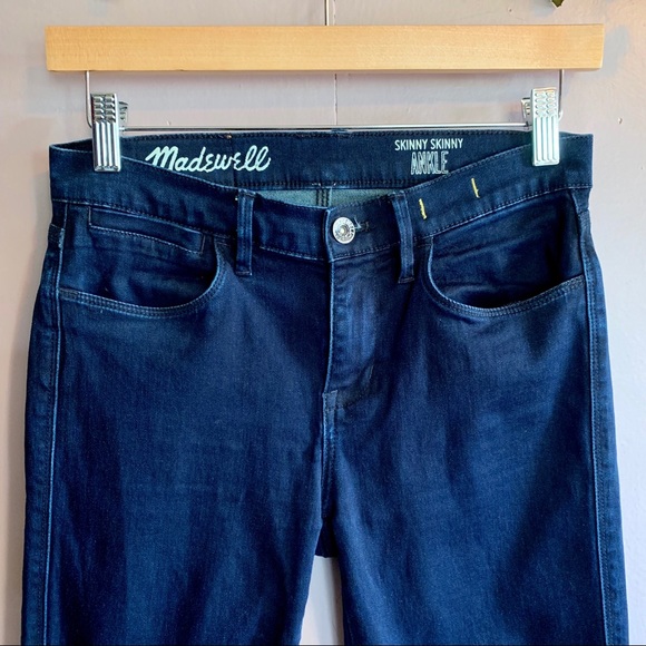 MADEWELL SKINNY SKINNY ANKLE JEAN DARK WASH SZ 27 - Picture 3 of 8